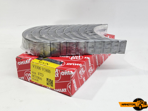 Вкладыши коренные KUBOTA V3300/V3600/V3800. STD. 1C020-23910. 1C020-23470.1C020-23472