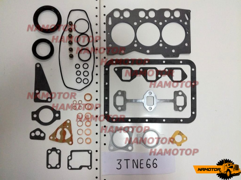 Ремкомплект двигателя YANMAR 3TNV66. 3TN66. 3D66. 3TNE66. 3TNE66E. 3TNE66UJ. 3TNE66C. 3TNE66L.
