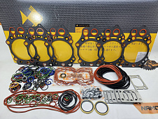 Ремкомплект двигателя KOMATSU 6D140-3. Полный Верх+Низ. JAPAN