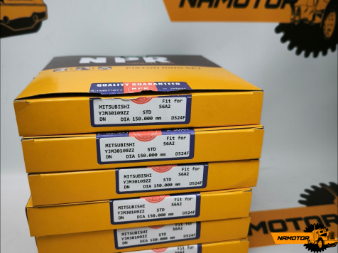 Кольца поршневые MITSUBISHI S6A2, YJM30-109ZZ, 32517-17010, =SJM30-109ZZ STD NPR (на 1 порш) (D150-4.43H-2.95-6.0mm) (компл на поршень)