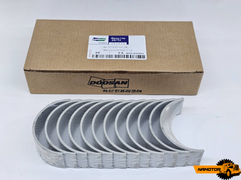 Вкладыши шатунные DOOSAN DL08. DE08. 140112-00012. 140112-00011.  65.02410-6130 (0,5 )  EURO3 (29mm)