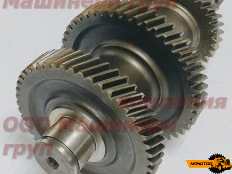 Промежуточный вал КПП MMC CANTER ME603210  z1=15зубьев, z2=15зубьев, z3=35зубьев, z4=23зуба, z5=48зубьев, z6=49зубьев, L=306mm