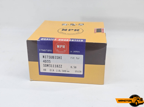 Кольца поршневые MMC 4D35 SDM31-118ZZ, 20845, 81845, ME996628, ME996009, ME995237, ME995215, "0,5"  NPR