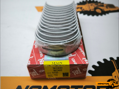 Вкладыши коренные W06D. W06E. M217H, MS-2110GP, 11701-1630, 11701-1750 STD