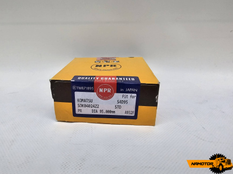 Кольца поршневые Komatsu 4D95/S4D95/S4D95L/3D95 STD (2.2-2.0-4.0 mm) SDK04-024ZZ. 6202-32-2200/6202-38-2200/6202-32-2202. (STD) NPR