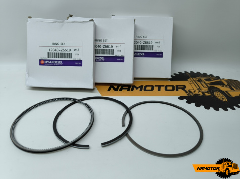 Кольца поршневые NISSAN FE6 24080(RIK) 34126(TP) 24100 RIK 12040-Z5519, 12040-Z5560, 12040-Z5561, 12040-Z5564 (SIZE STD) (2.5H x 2.0 x 4.0) JAPAN ORIG