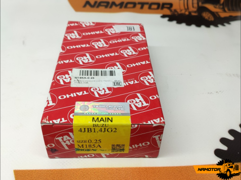 Вкладыши коренные 4JB1, 4JB1-T, 4JG2, 4JX1 M185A, MS-1623GP, 8-94338-581-0, 8-94314-314-0, 8-94462-131-0, 8-94168-553-0 (SIZE 0.25)  TAIHO)