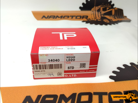 Кольца поршневые NISSAN LD20 TURBO. 34040, 23591, 12033-W1700, SDN30-098ZZ " (D85-2-2-4mm) std TP Japan