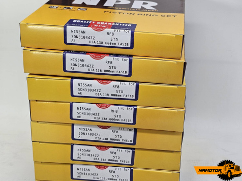 Кольца поршневые NISSAN RF8 12040-97072, 12040-97078, 12040-97104. "STD" (2.5 x 2.5 x 4.0mm)  