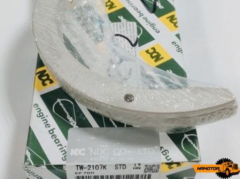 Вкладыш коленвала TW-2107K  T1123K  T221H  EF750,EF550,F17D,F20C  11011-1210  STD  NDC