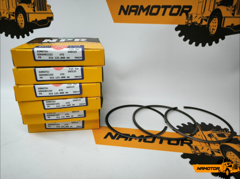 Кольца поршневые KOMATSU 6D125. SAA6D125. STD 6150-31-2033/6150-31-2032/6150-31-2031/6150-31-2030 (2.5-2.5-4мм.)  