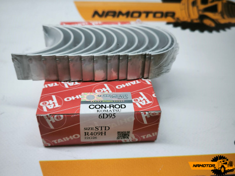 Вкладыши шатунные 6D95. 4D95. R409. CB-2607 R409 STD CB-2615GP R8690K STD TAIHO