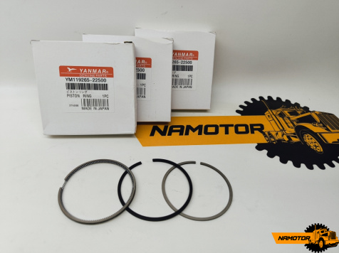 Кольца поршневые YANMAR 2TNE68. 3TNE68. 3TNV68. 3D68. 2D68. 4TNE68 (STD) 119265-22500  (D68 1.5-1.5-3mm)  шт. JAPAN ORIGINAL