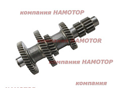 Промежуточный вал КПП MMC CANTER FE114 4D32 4341046000 43410-46000 ME603213 Z1=15t, Z2=15t, Z3=36t, Z4=24t, Z5=48t, Z6=43t L:306.4mm M2-2