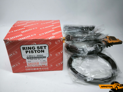 Кольца поршневые HINO K13C. 24V. 130112841; 13011-2841; 130113090; 13011-3090; 130113590; 13011-3590. "STD" ORIGINAL (3.306-3.5-3.5-5mm) Japan