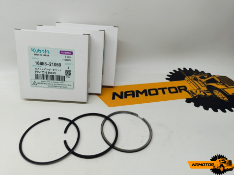 Кольца поршневые KUBOTA D722. Z482. 3D76. D782 std.16853-21050. (компл на порш) (D67 -1.5HK-1.5-3.0mm) JAPAN