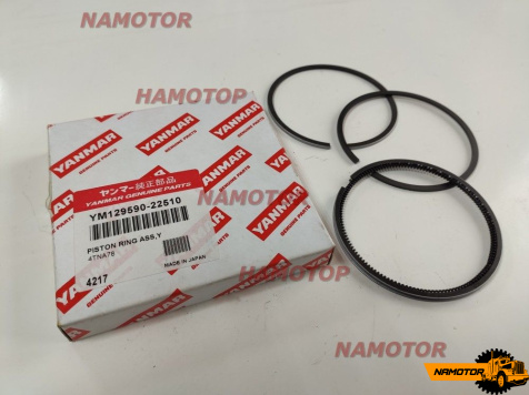 Кольца поршневые YANMAR 3D78/4D78/4TNA78/3TNC78/4TNC78/4TN78/3TN78/3TNA78. 119818-22500. 2hk-1.5-4mm 