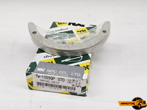 Полукольца коленвала TW-1059GP  T1032K  T202H  EL100(T),DM100,DQ100  11011-1080/ 11011-1090  STD  NDC